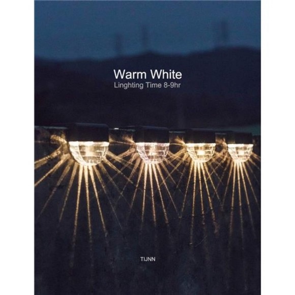 Solar Deck Lights, Outdoor Lighting Backyard Decor Outside Step Lights Garden - Picture 4 of 6